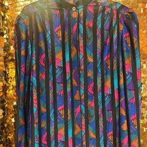 Colorful Geometric Women's Blouse